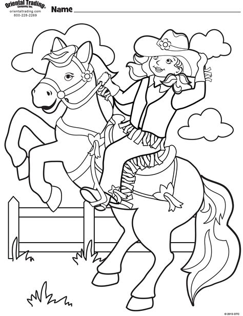 22 Cowgirl Coloring Pages (Free Printable PDFs)